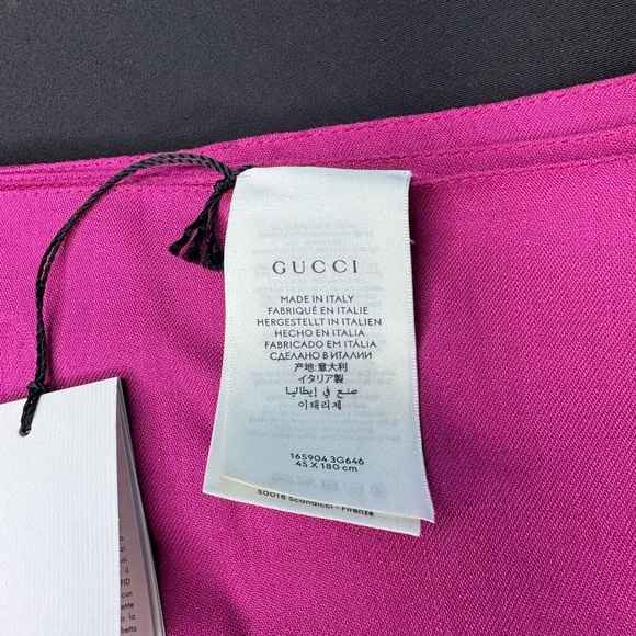 NWT Gucci | Logo Scarf - Picture 4 of 8